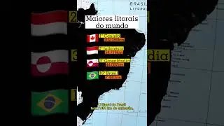 Estados com maior e menor litoral no Brasil #geografia #brasil #curiosidades