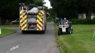 kevs volvo and la fire quad bike AT THE WESSEX SOPLEY FIRE STATION OPEN DAY 2009
