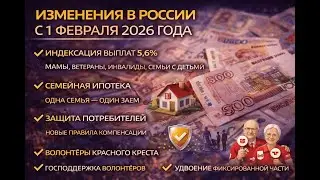 Индексация выплат на 5,6%, новые правила семейной ипотеки и защиты прав потребителей