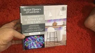 Walmart Clearance Better Homes and Gardens Color Chasing 16.4ft LED Strip Light remote