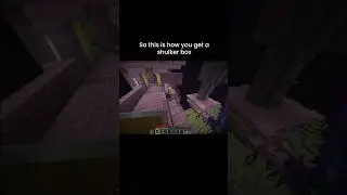 Easiest method to get shulker boxes #shorts #minecraft