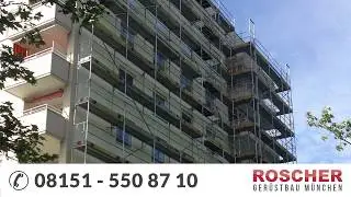 Ger&uuml;stbau M&uuml;nchen | ROSCHER | Ger&uuml;stbau Neuried | Fassadenger&uuml;st