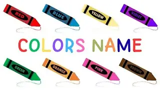Colors for Kids | Colours Name in English  for Kids and Beginners 