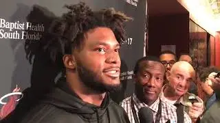 Justise Winslow end of 2016-17 Miami Heat season media interview