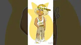 Drawing Pineapple Delight as a person #art #character #candy #draw
