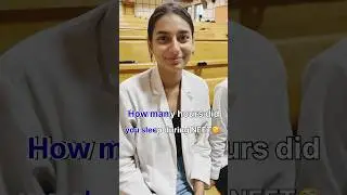 Asking MBBS students how many hours did they sleep during NEET #mbbs #neet #shorts #yt #viral #vlog
