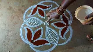 Diwali 2023 special lotus rangoli5*3Deepavali thamarai kolam diwali muggulu kaalai thendral kolangal