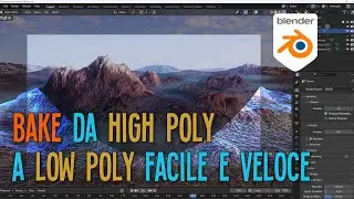 Da high poly a low poly in modo facile e veloce con decimate e texture bake in Blender