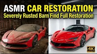 ASMR Car Restoration Ferrari 296 GTB 2019 red Full Restoration From Rusty to Showroom Classic
