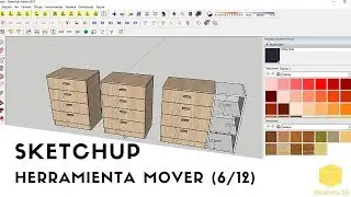 (06/12)  TUTORIAL SKETCHUP - HERRAMIENTA MOVER