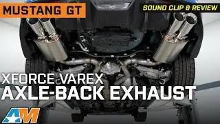 2018-2023 Mustang GT XForce Varex Twin 3-Inch Polished Axle-Back Exhaust Review & Sound Clip