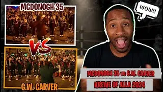 BandHead REACTS to G.W. Carver vs McDonogh 35 | Krewe of Alla (2024)