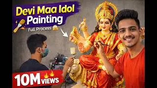 Durga Mata Idol Making 2020 | Devi Murti Painting 2020 | Navratri Festival in Mumbai, India, 2020