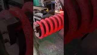 Inside the factory Red-Hot Forging of Train Coil Springs | Heavy Duty Manufacturing #process #make