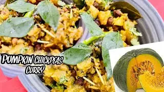 PUMPKIN CHICKPEA CURRY | EASY VEGAN CURRY RECIPE | KUMRO CHOKKA | NIRAMISH RECIPE |@sensnest1131