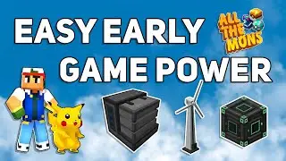 Easy Early game power - All the Mons #atm10 #minecraft #pokemon