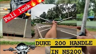 DUKE 200 HANDLE IN BAJAJ NS200 | MALAYALAM| @RithikRsk |KTM |BAJAJ | 🔥🔥👍| RSK AUTOMOTIVE|