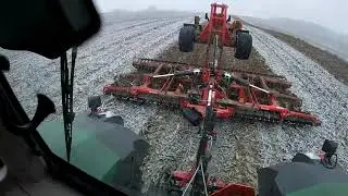 Fendt 828 & Akpil bison XL! Czyli talerzowanie po kukurydzy ziarnowej!