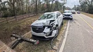 Rolling up to a two car accident 