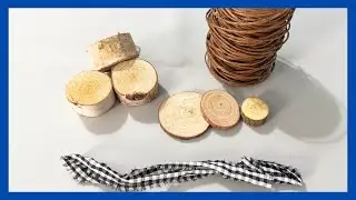Pupazzo di neve fai da te con fetta di legno || Lavoretto di Natale || Solo 1 lavoretto veloce