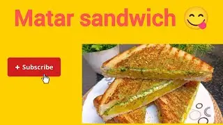 Sardi ka matar sandwich#special recipe#