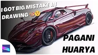 I got big mistake in drawing 🎨😯 &ldquo;PAGANI HUARYA
