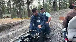 Trains along the route. Train Mountain Triennial 2025