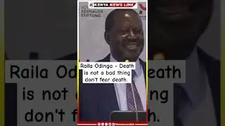 Raila Odinga makes jokes about death.(If you go to hell you will meet your friends) 😂#kenyapolitics