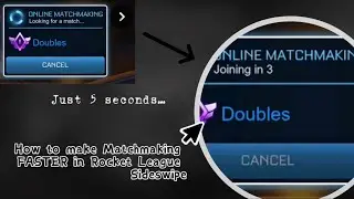 How to make Matchmaking Faster **HACK** - Rocket League Sideswipe