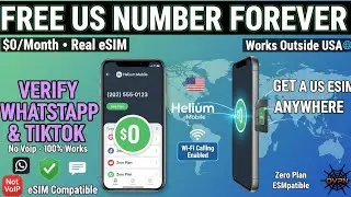 How To Get a FREE US Phone Number Forever (Real eSIM &ndash; No VoIP!)