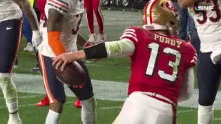 Purdy calls his own number for a QB scramble TD