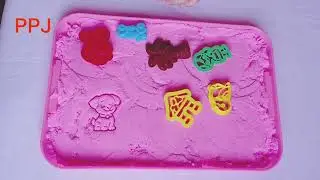 Relaxing Kinetic Sand ASMR 🌈 Satisfying Colorful Shapes