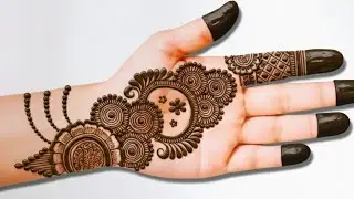 Easy beautiful front hand mehndi design|| simple mehndi design ||mehndi ki design|| mehndi