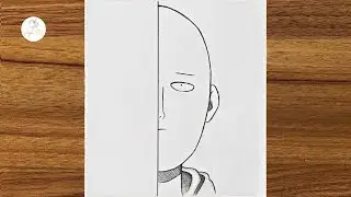 How To Draw Saitama From One Punch Man || Easy drawing for beginners || Easy drawings step by step