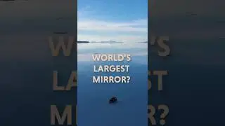 why does this desert look like a mirror?