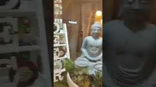 Buddha figurine decor in shopping centre
