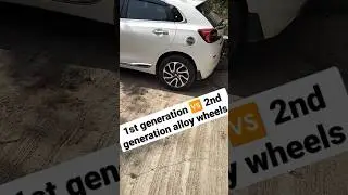 1st generation 🆚 2nd generation alloy wheel dezine of Baleno #marutisuzuki