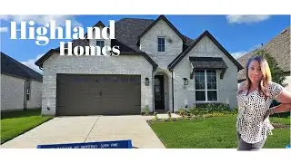 New Construction Home for Sale in Waxahachie TX | Highland Homes Davenport Floorplan Tour | $489K