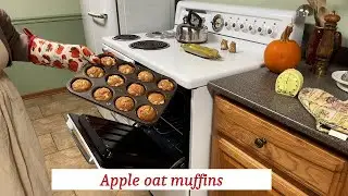 Vintage whispers of Autumn  /scripture /country style apple oat muffins / slow living /Grandma core