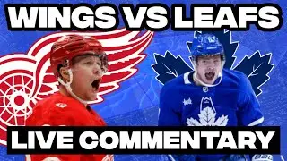 Toronto Maple Leafs Vs Detroit Red Wings LIVE COMMENTARY | 2025-26 NHL Season