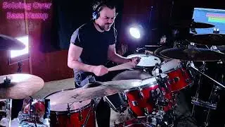 Funk Drum Solo Over Simple Bass Vamp🥁▶🎸🎹🎶