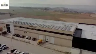 Sede central de ONNERA GROUP en Sant Juli&agrave; de Vilatorta a vista de drone | www.domuslaundry.com