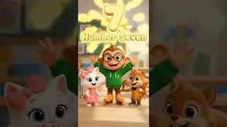 Learn Number 7 | Preschool Counting Number | Kids 3D Animation #cute