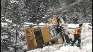 Snow Plow Truck Crash - TMTV Kootenays