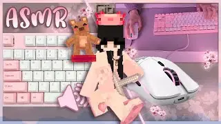Aesthetic Pink Bedwars Keyboard & Mouse Sounds ASMR Handcam