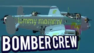 CARPET BOMBING AIRFIELDS! FIGHTING THE ACE FIGHTER - BOMBER CREW GAMEPLAY LETS PLAY