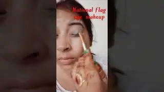 how to create national 🇮🇳flag I makeup specially for independence Day. 🌷