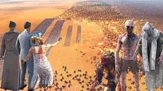 3 HEROES ARMY AGAINST 5 MILLION MONSTER'S !! ultimate Epic Battle Simulator 2 - UEBS 2