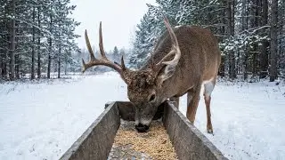 🔴 Food Pantry For Deer LIVE 🦌 Winter Feeding Cam | Relaxing Wildlife & Nature
