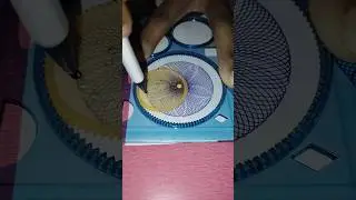 Spirograph patterns with blue colour #satisfying #drawing #shortvideo #spirograph